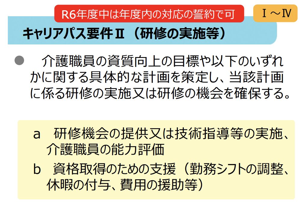 訪問看護のキャリアパス要件２