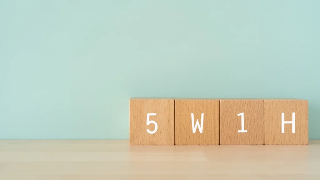 訪問介護におけるヒヤリハットの5W1Hイメージ