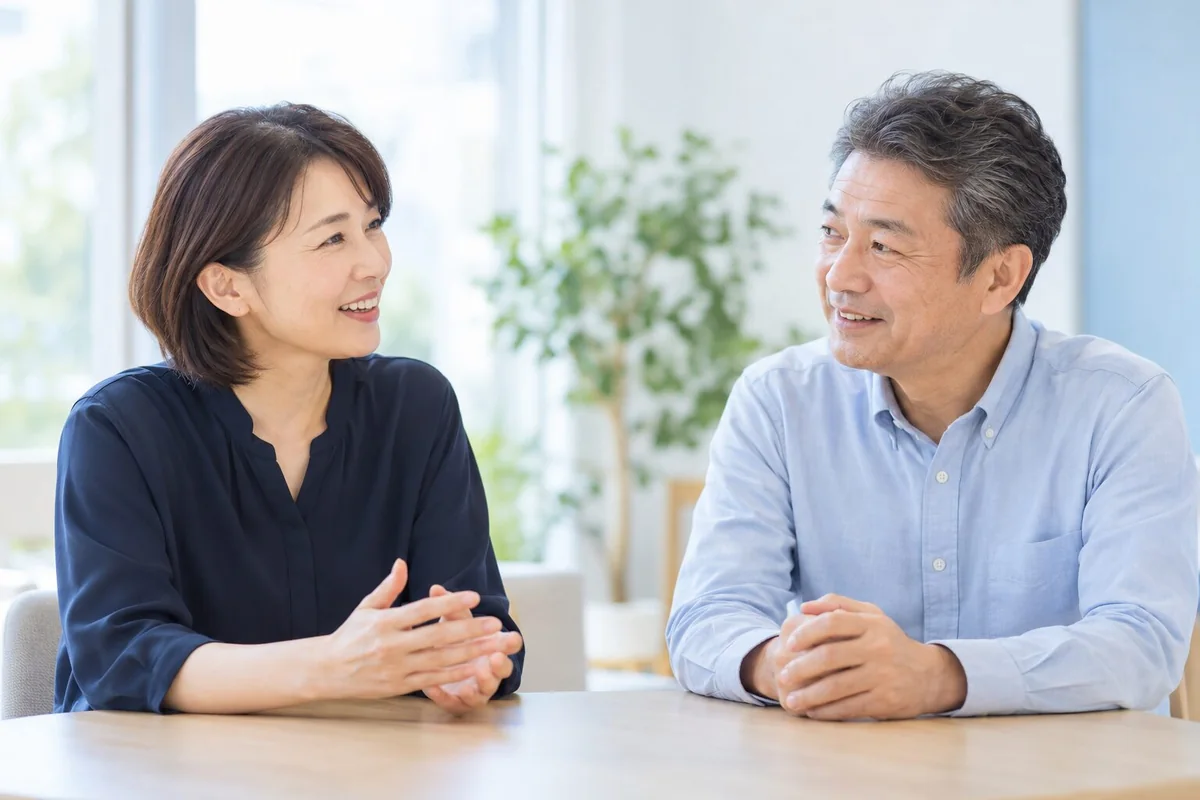 自然に話す介護・福祉事業所の管理者のイメージ